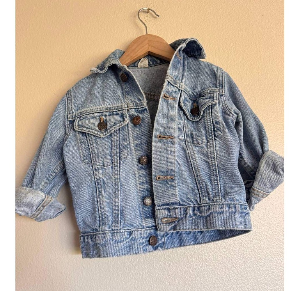 Denim Light Wash Trucker Jacket S Classic Western Style Y2K Clean Girl Boho
